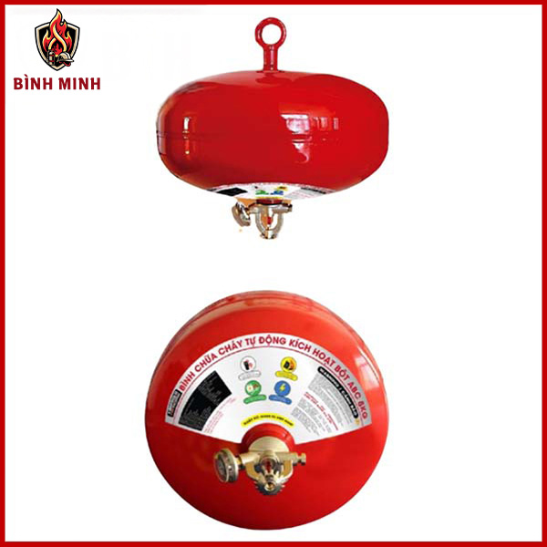 Bình cầu chữa cháy tự động bột ABC 4 kg